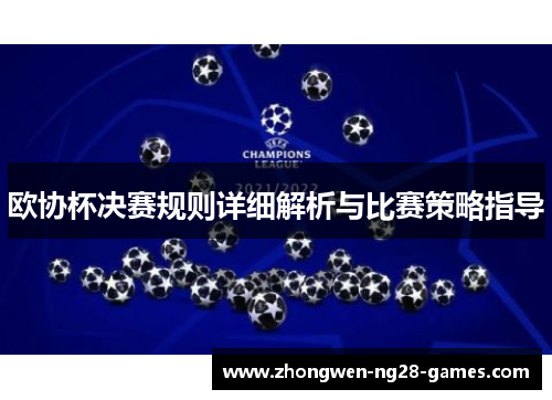 欧协杯决赛规则详细解析与比赛策略指导
